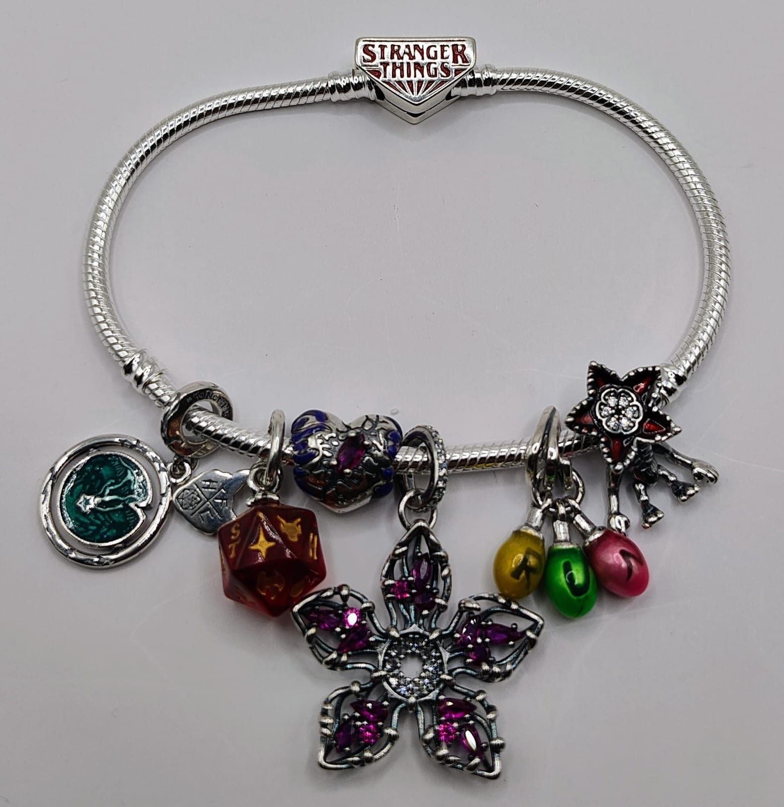 Pandora Stranger Things S925 Snake Chain Bracelet with CHARMS/Box/Bag Included