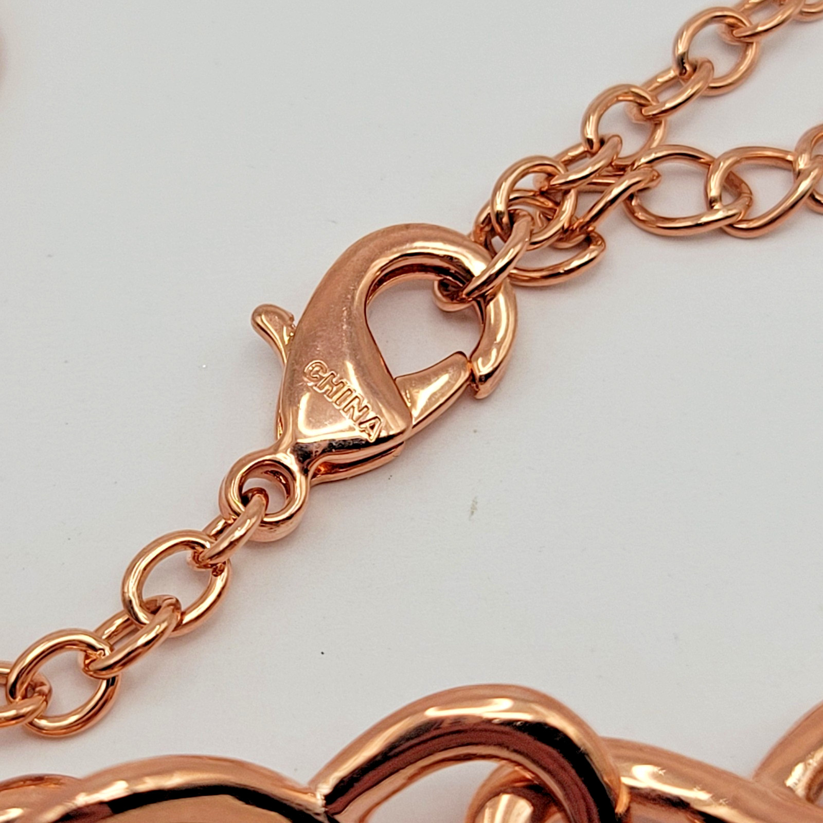 JTV Timna Jewelry Collection Copper 10.5mm Infinite Link Chain Necklace ~ 18-20″
