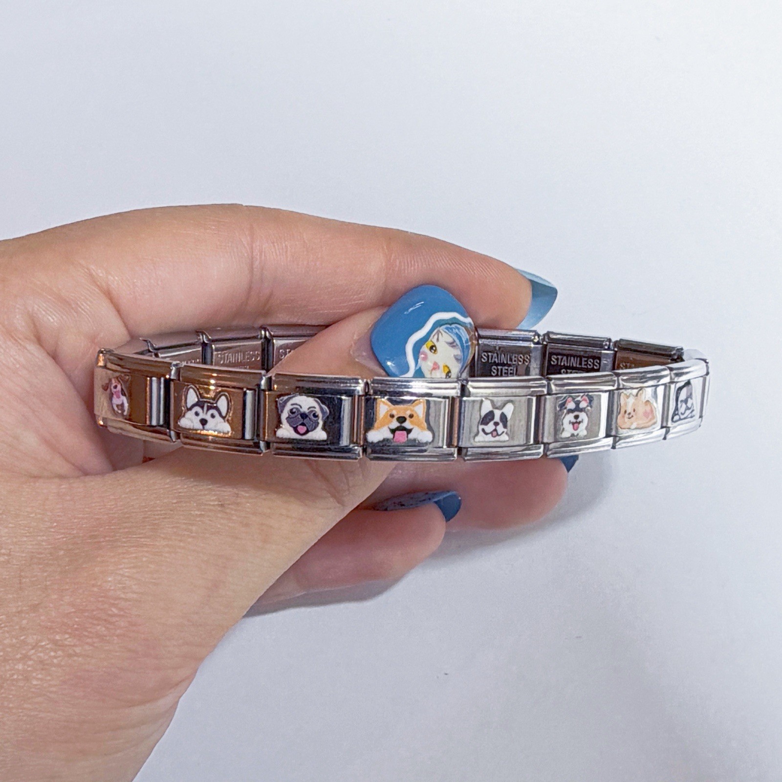 Cute Dog Italian Bracelet compatible with all designs Italian charm bracelet