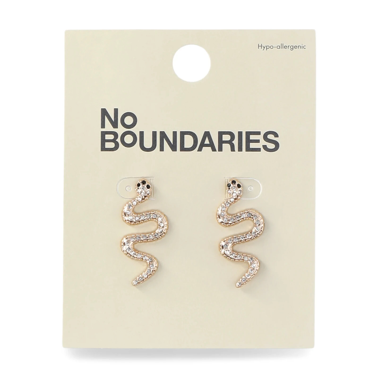 No Boundaries Shimmering Snake Earrings, Women’s