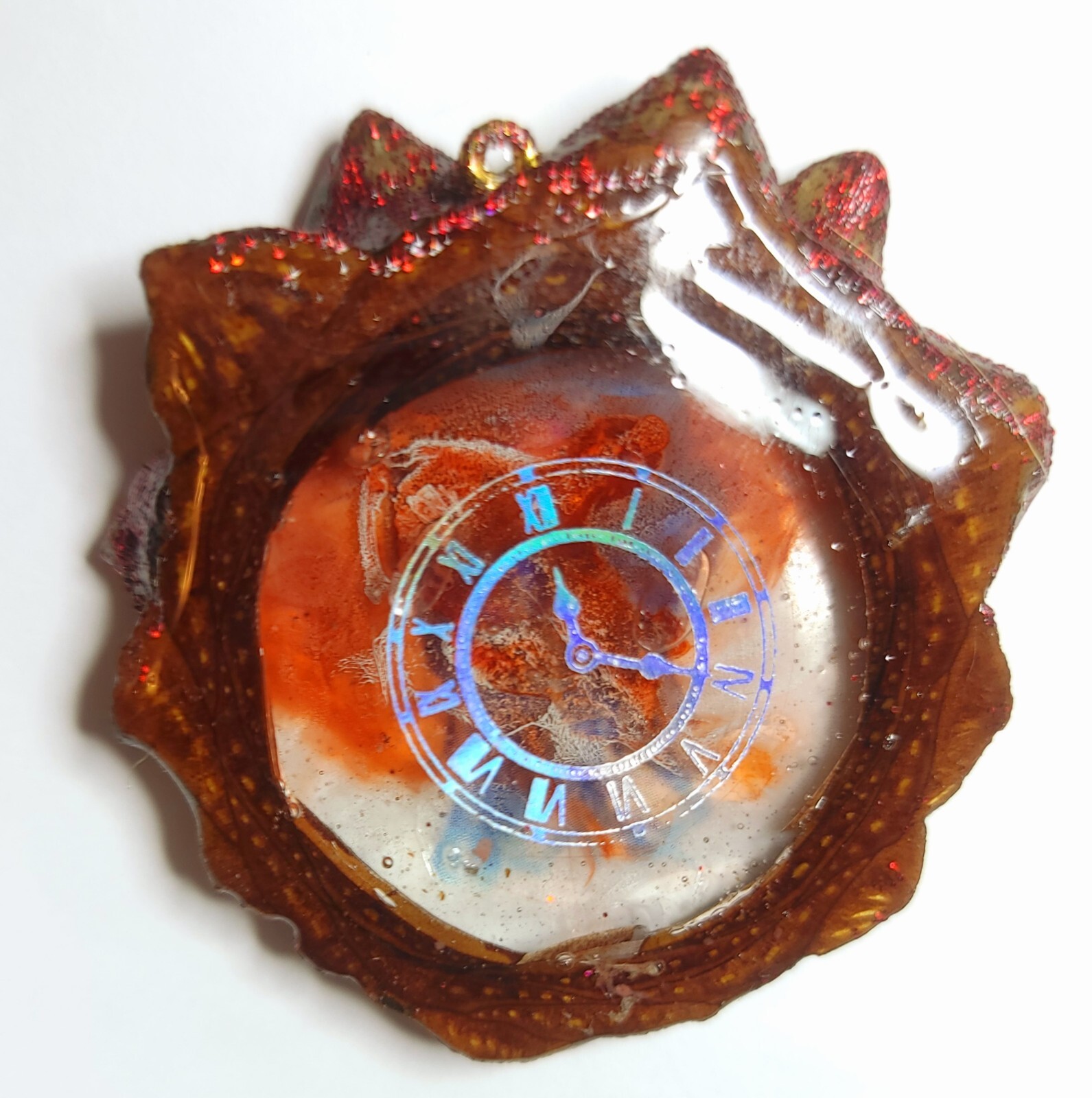 Colorful Resin Filled Knobcone Pendant