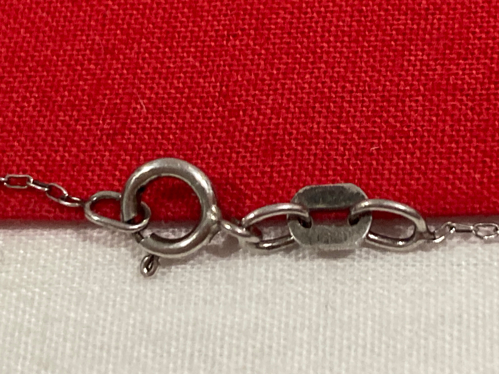 JCM Sterling Silver 925 Cubic Zirconia LETTER “S” Pendant & Link 19.25” Necklace