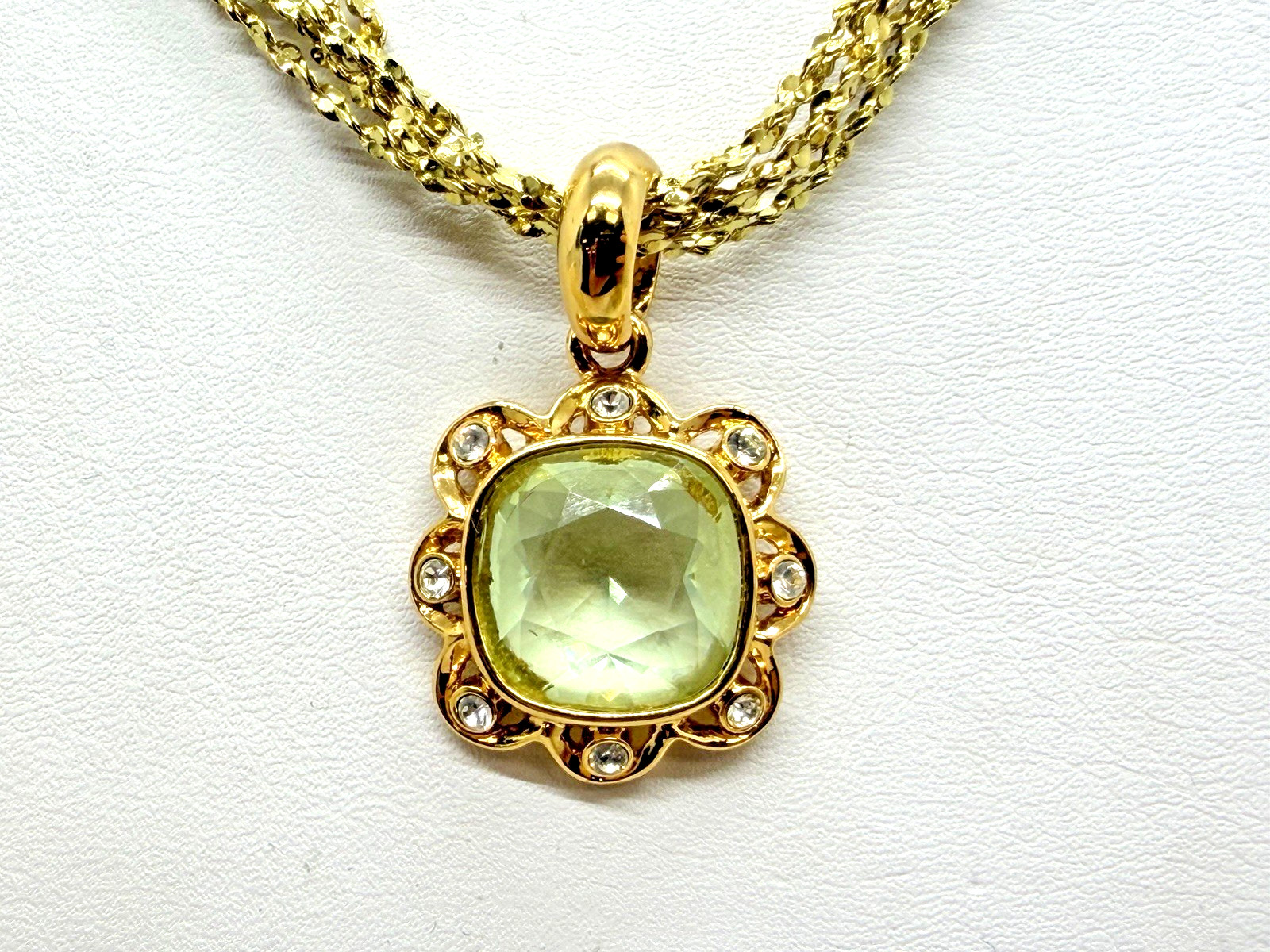 Nolan Miller Glamour Collection Interchangeable Pendants Chain Necklace 15-18″