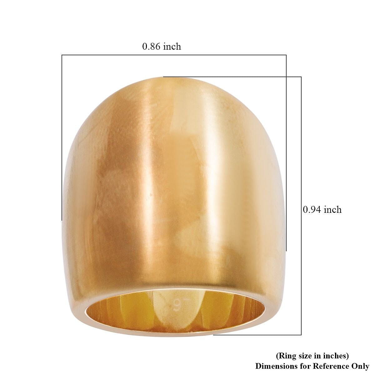 Billow Ring in Stainless Steel Size 6.0