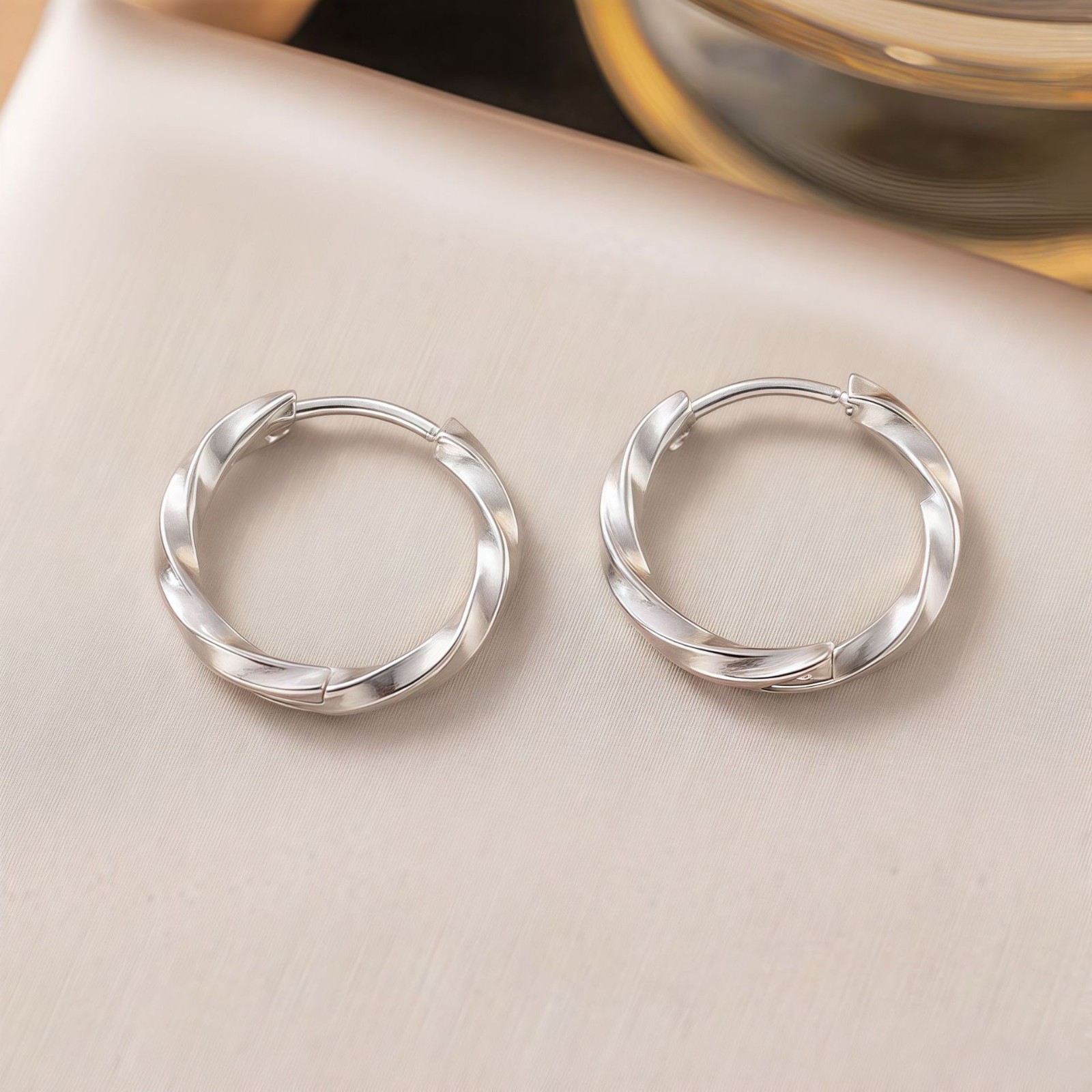 Surgical Steel Small Round Huggie Hoop Earrings for Women Trendy Jewelry Gift