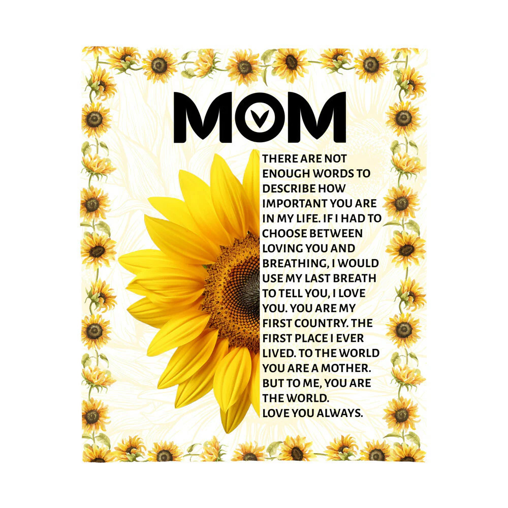 Mom Jersey Fleece Blanket 50″ x 60″