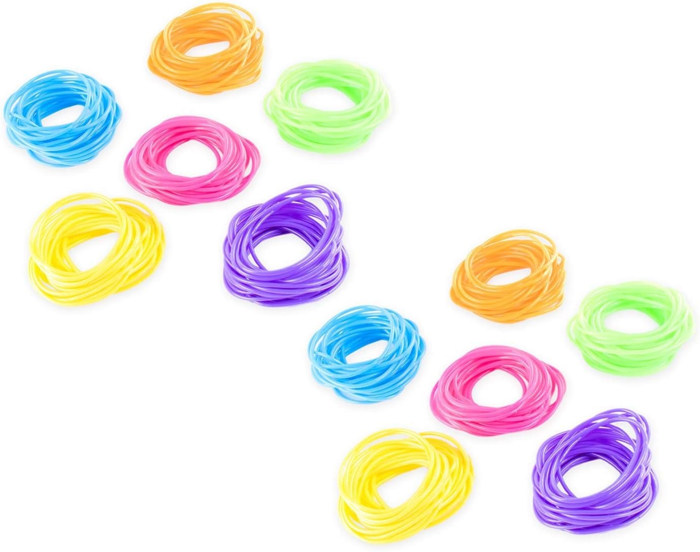Assorted Neon 80s Retro Bracelets – 144pk Fun Party Favors for Any Celebration