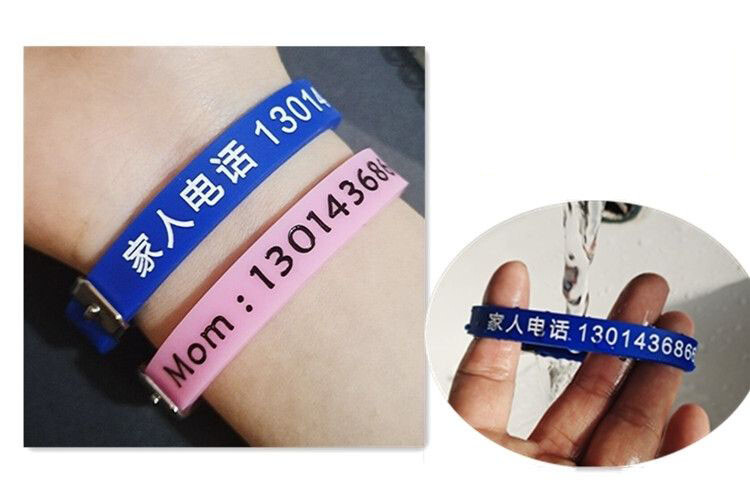 Custom Silicone Adjustable Wristbands Personalize Rubber Bracelets Events Gifts
