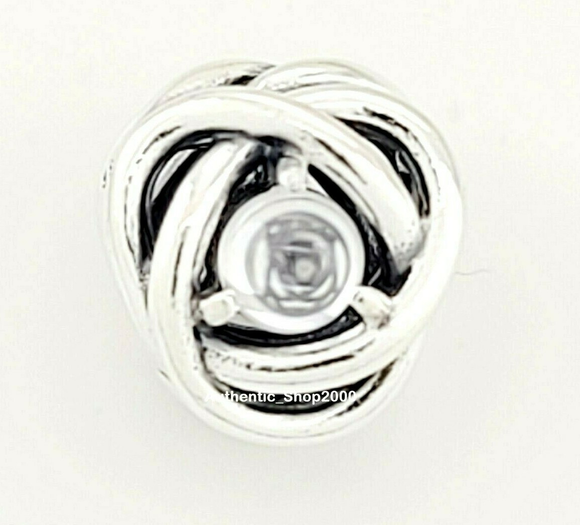New 100% Authentic PANDORA 925 Ale April Clear Eternity Circle Charm 790064C01