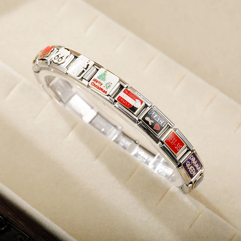 Charming Aunt & Niece Love Links for DIY Stainless Steel Bracelets