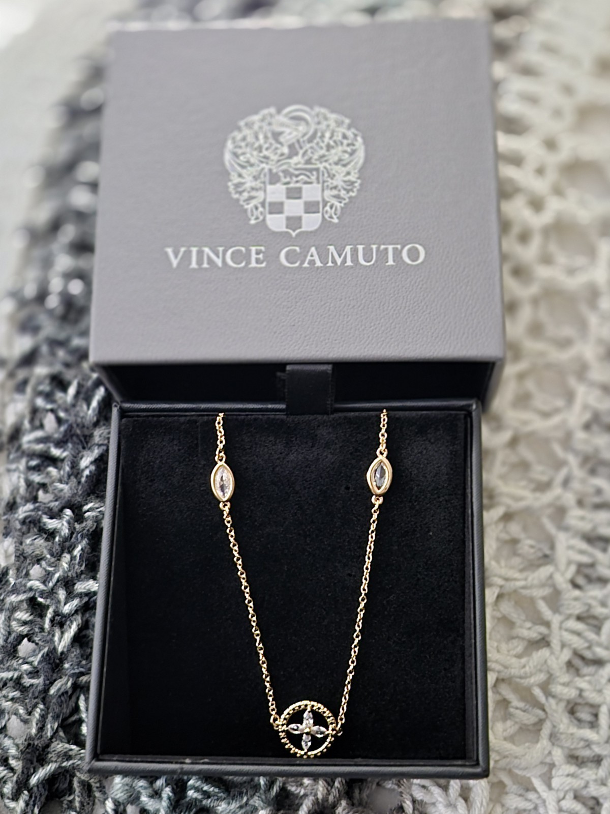 Vince Camuto VC Gold Tone Adjustable Necklace