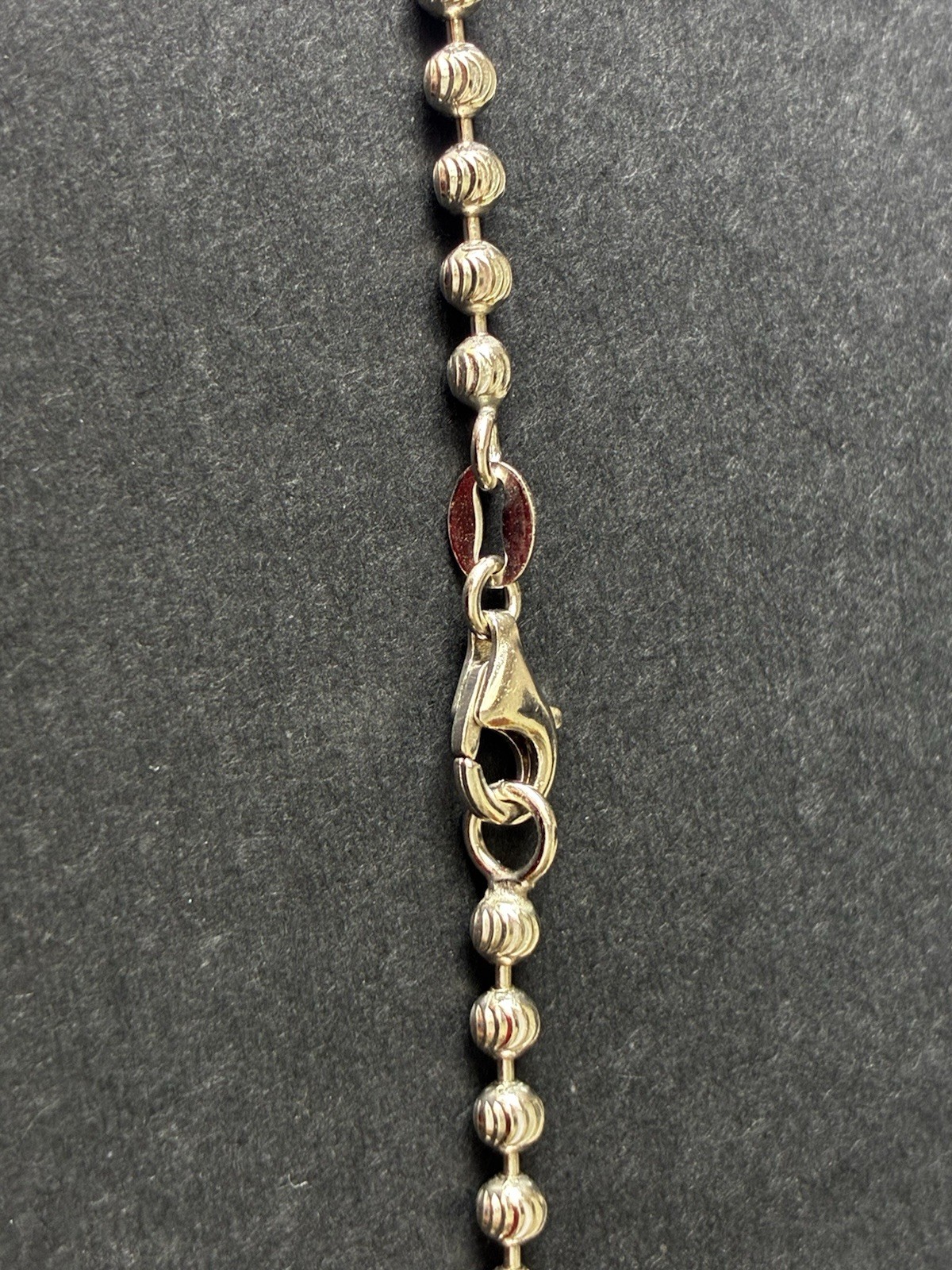925 Sterling Silver 24” 2.9mm Moon Cut Silver Tone chain.
