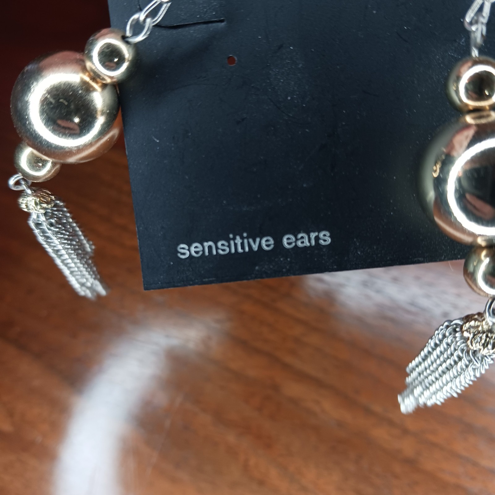 Sterling Silver Earrings Dangle Tassel Bead & Hook Sensitive Ears Nickle Free