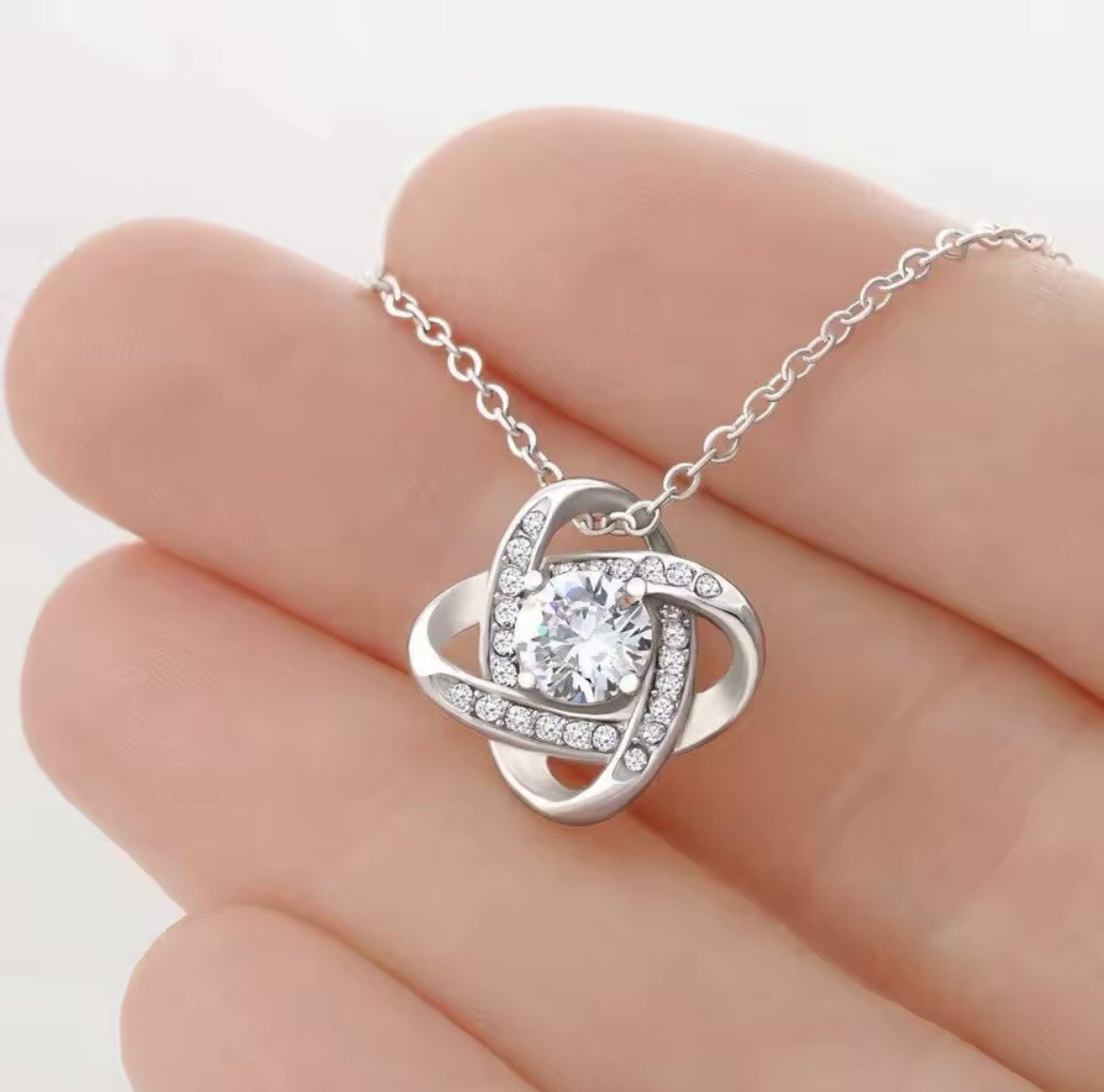 to my mom Love Knot Necklace Meaningful gift mother’s day birthday Christmas