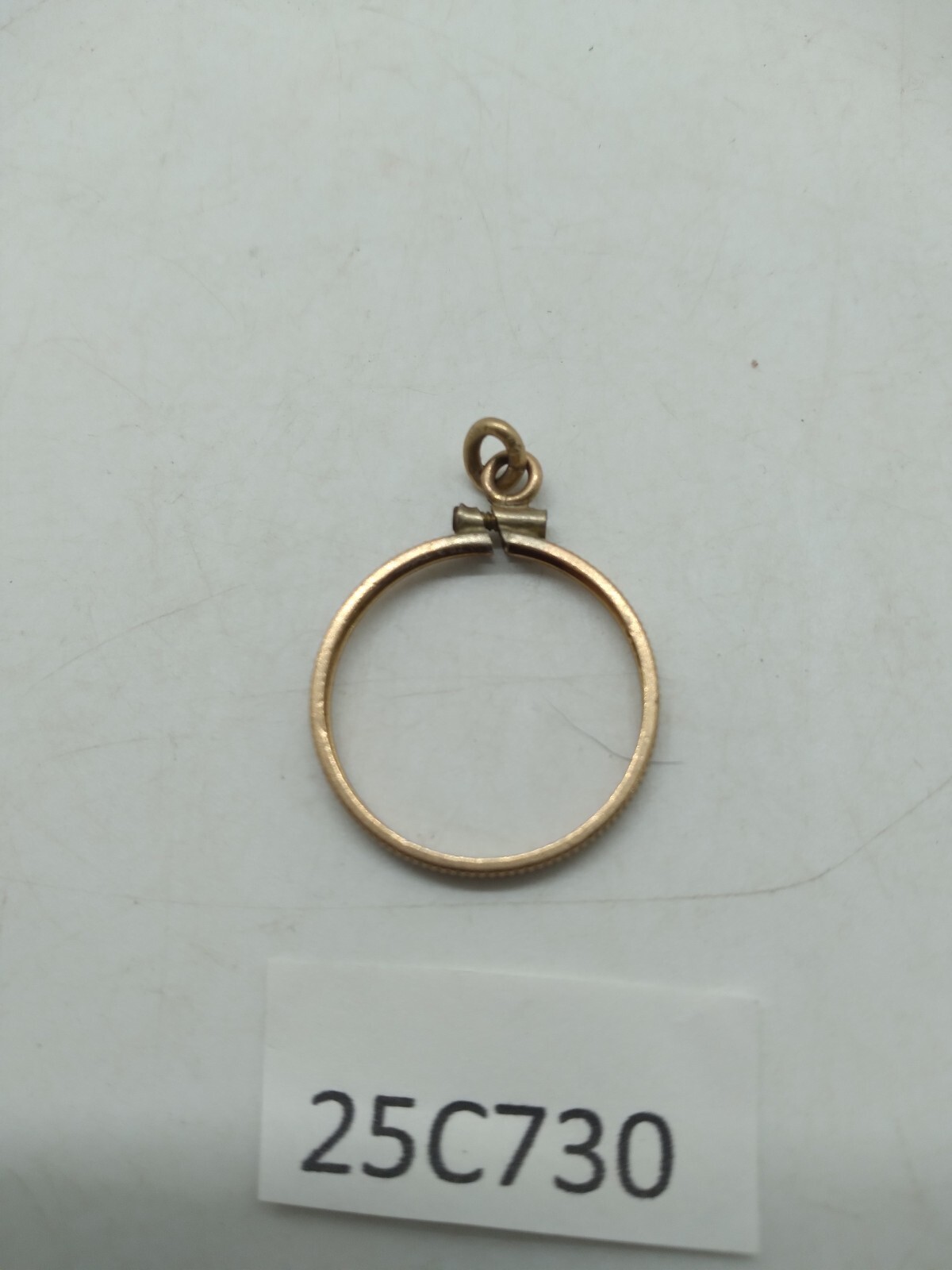 12K Gold Filled US Nickel Coin Bezel COBB screw top Tarnished 25c730 bb7