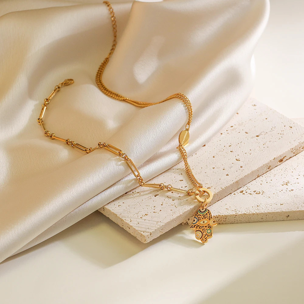 2024 New Arrival Gold Color 316L Stainless Steel Wedding Jewelry Fashion Heart P