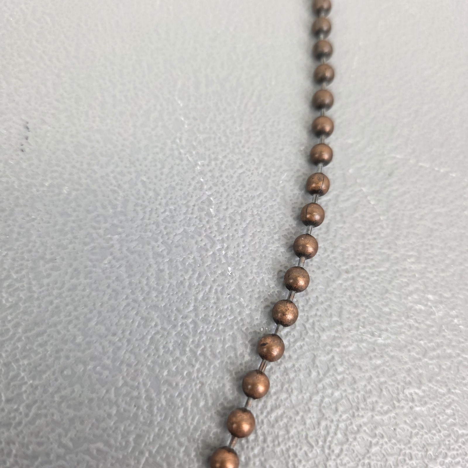 Michigan Themed Charm Necklace Ball Chain Copper Bronze Tone Lighthouse Map Elk