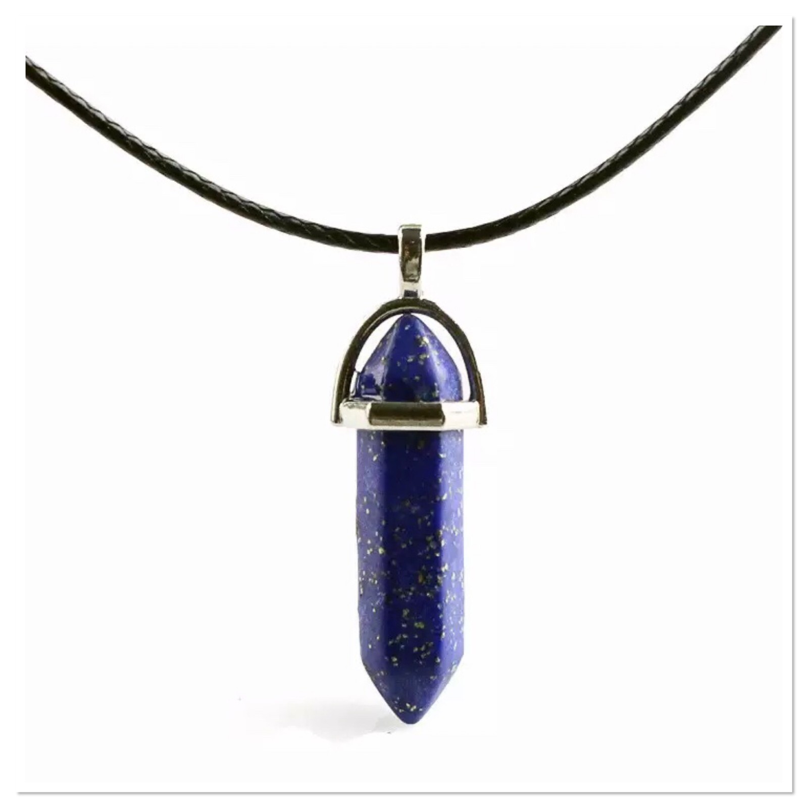Lapis Lazuli Crystal Chakra Wand Pendant Natural Healing Gemstone ZARD CRYSTALS