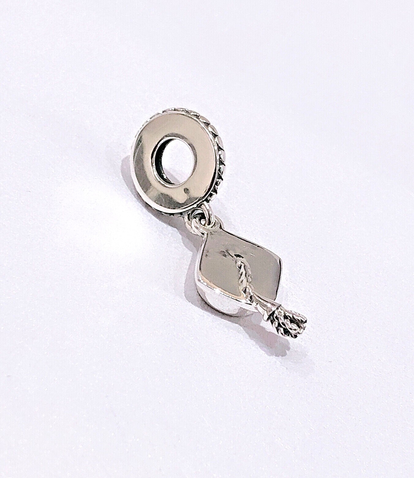 New 100% Authentic PANDORA 925 Silver Graduation Cap Dangle Charm 791892