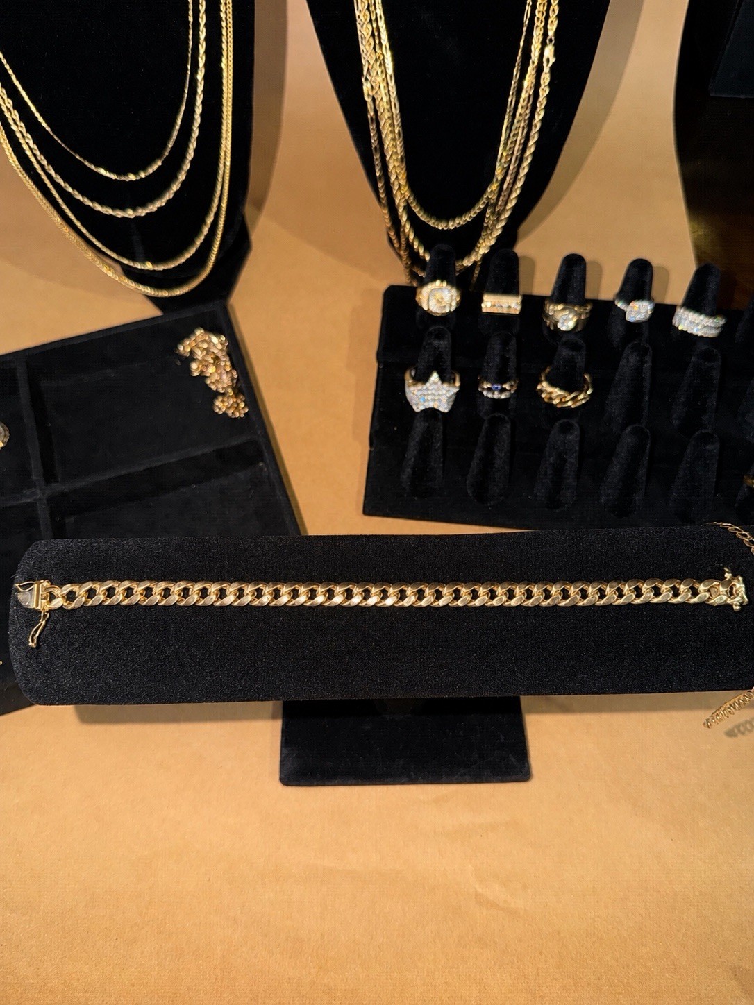 10k real gold Cuban Link Chain Bracelet, with Lobster Clasp ONLY, 12.6g 7.5MM