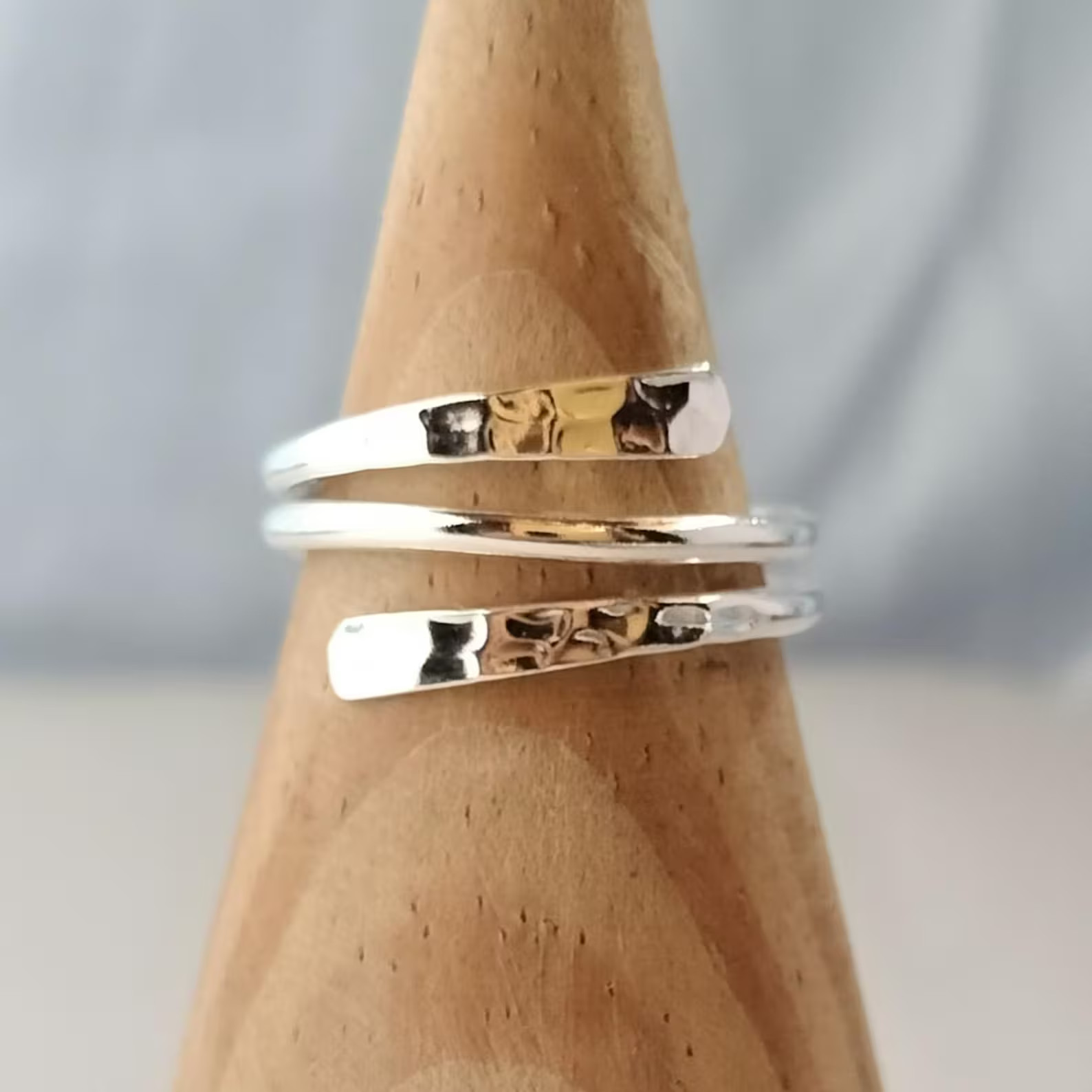 925 Sterling Silver, Solid Silver, Band Ring, Wrap Band Ring