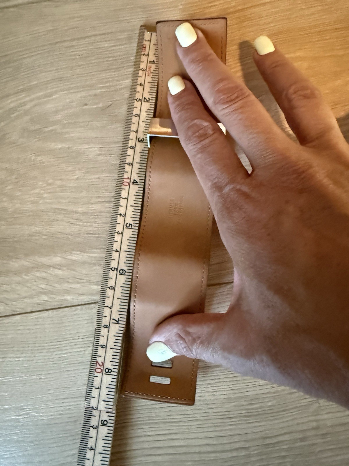 Hermès Black & Silver Leather Cuff Bracelet