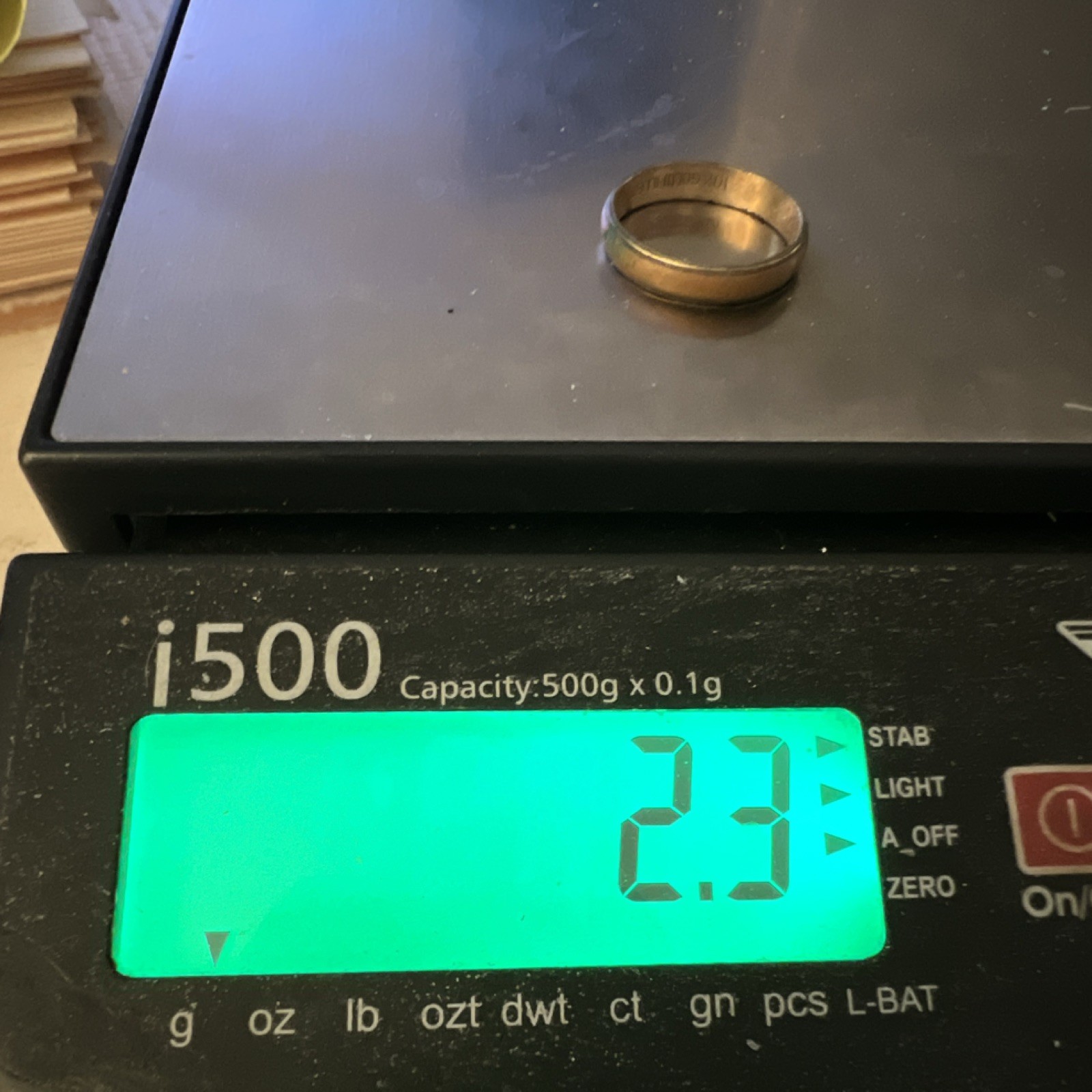 10K Gold Filled Band Ring Size 9 Round No Stone 2.3 grams
