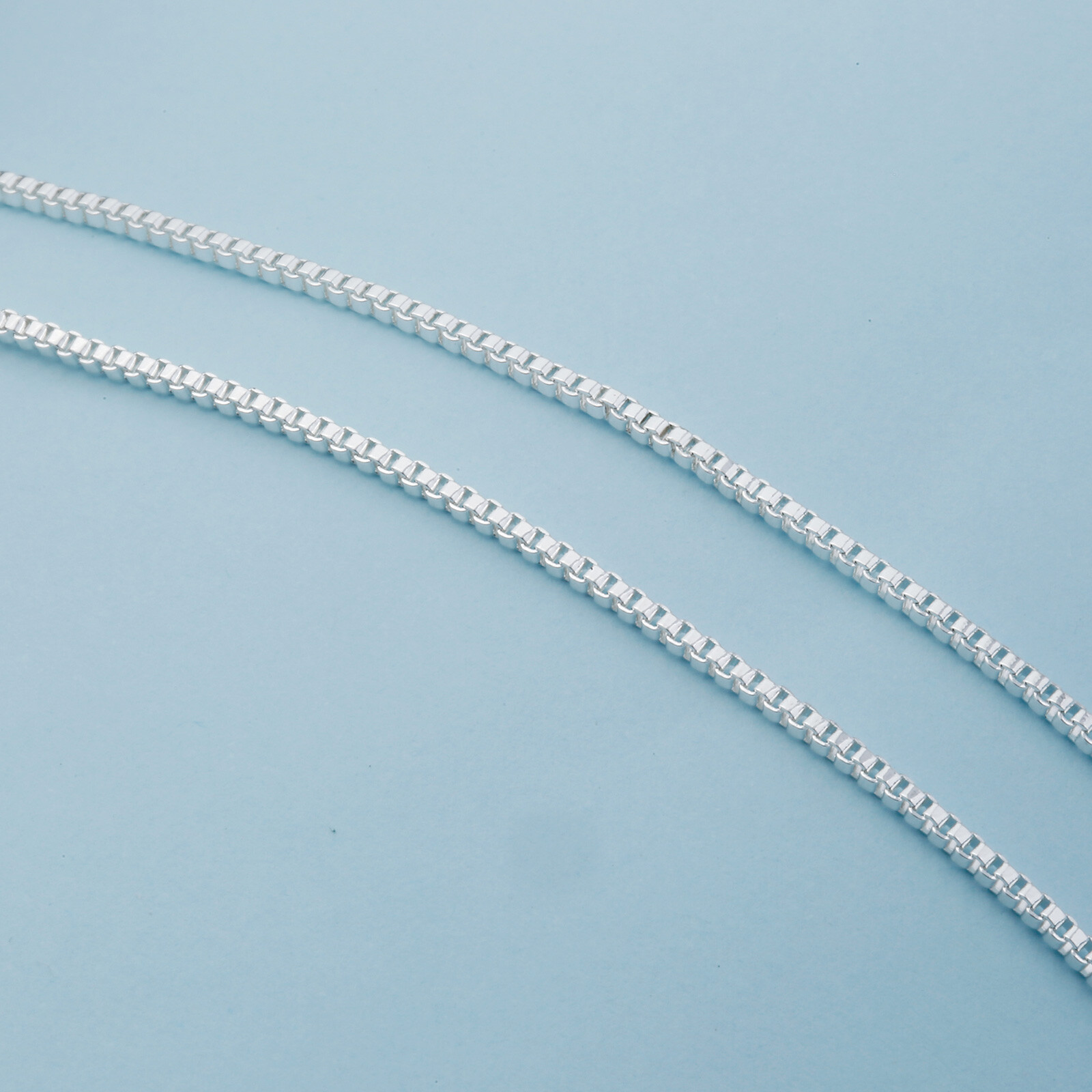 10X Jewelry Findings Box Necklace 925 Silver Plated Necklace Chains For Pendant