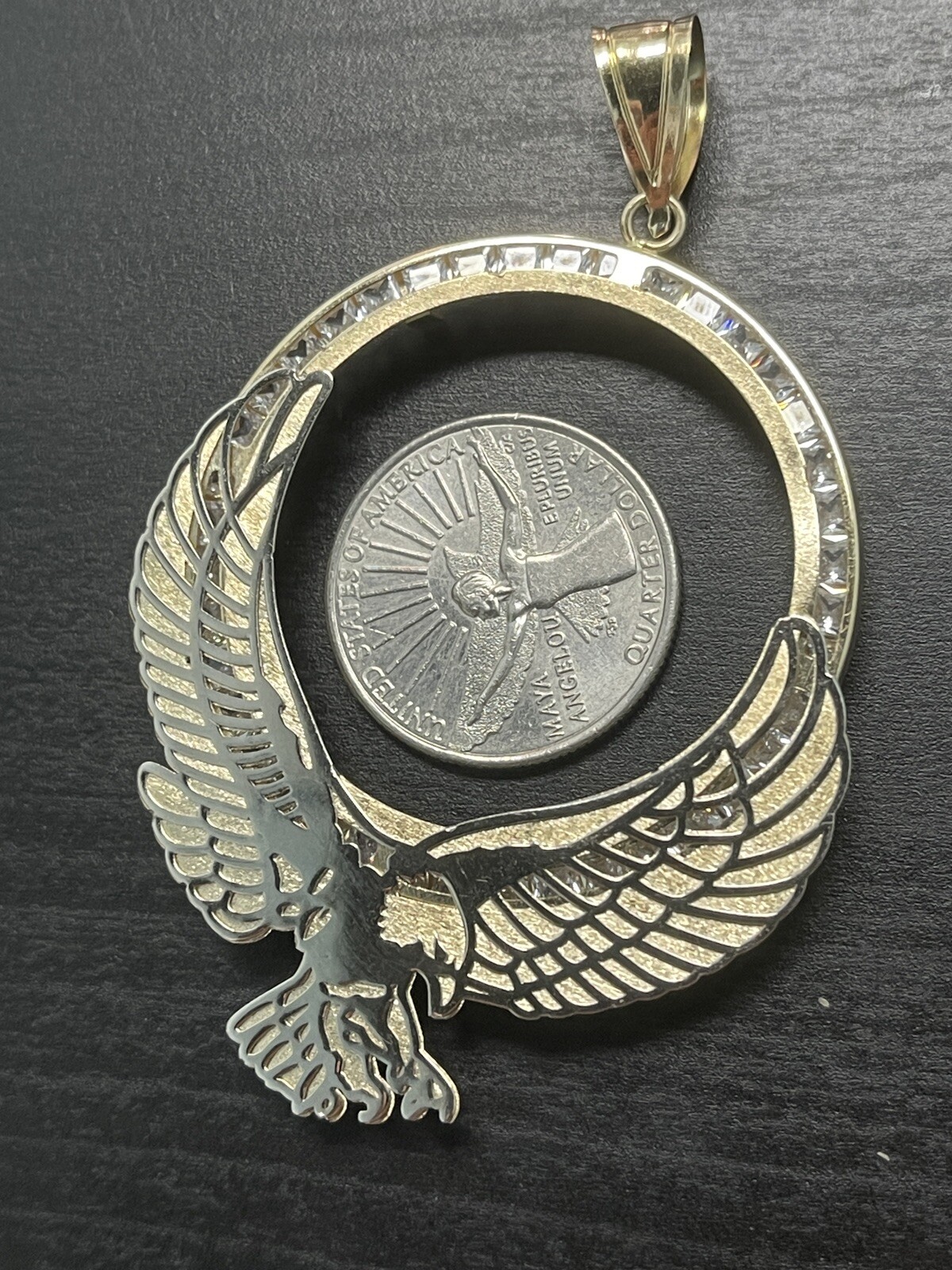 10k Yellow Gold 8.2 Grams Bezel Only For 50 Peso Mexican Centanario Coin No Coin