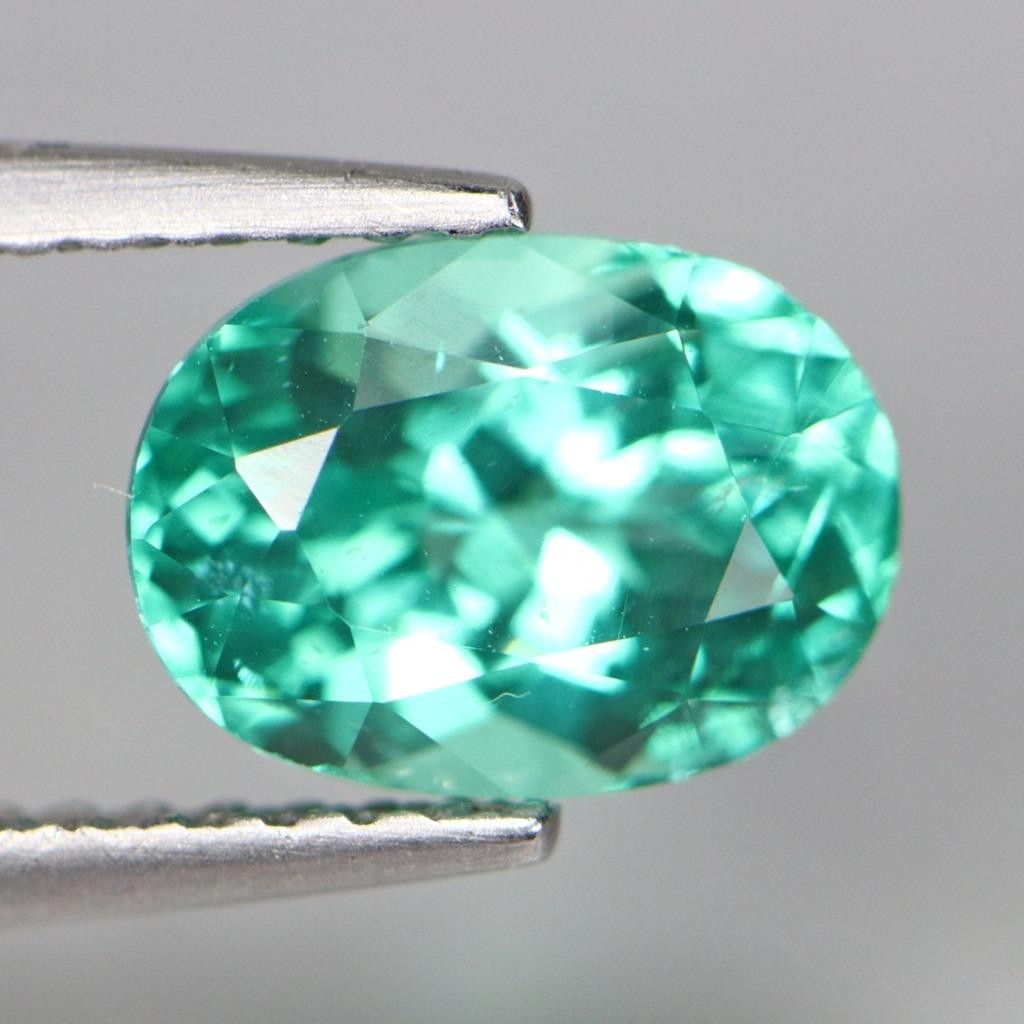 1.82 CTS NATURAL APATITE OVAL SHAPE LOOSE GEMSTONE FROM BRAZIL
