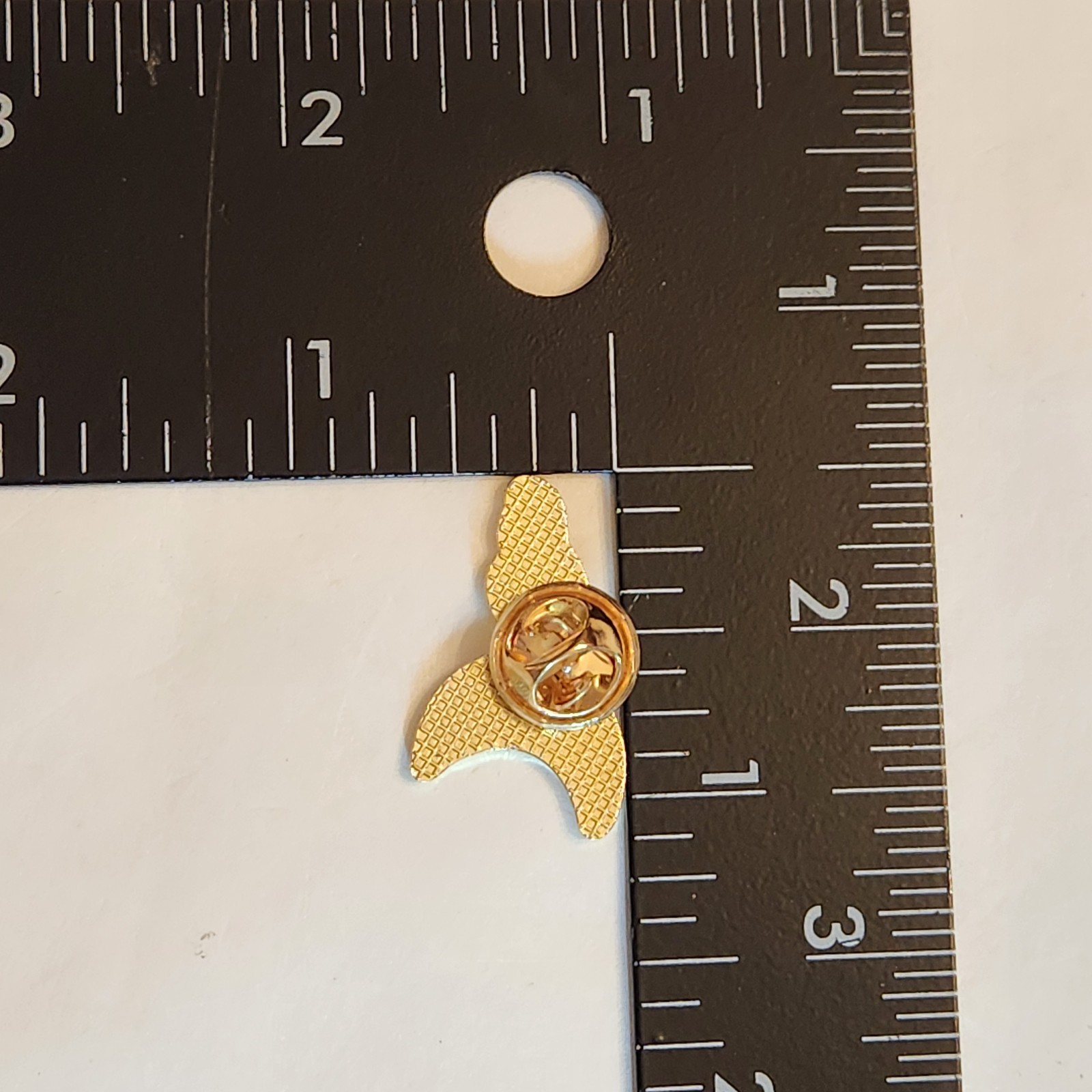 Moon Cloud Yellow White Metal Pin Gold Tone Backing Lapel Backpack Hat Brooch