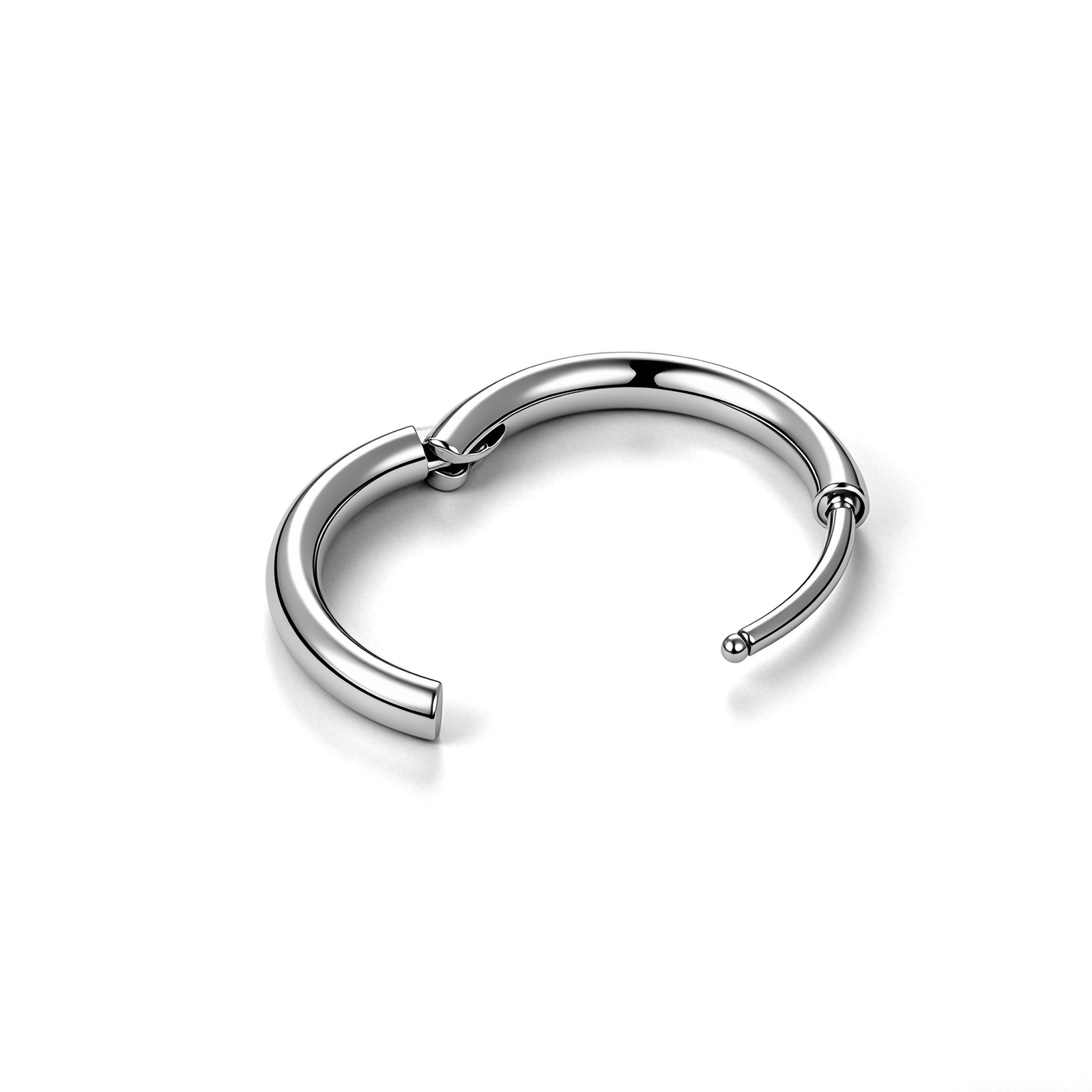 1 Pair 18g G23 Titanium Hoop Earrings Crystal Ear Helix Conch Piercing Jewelry