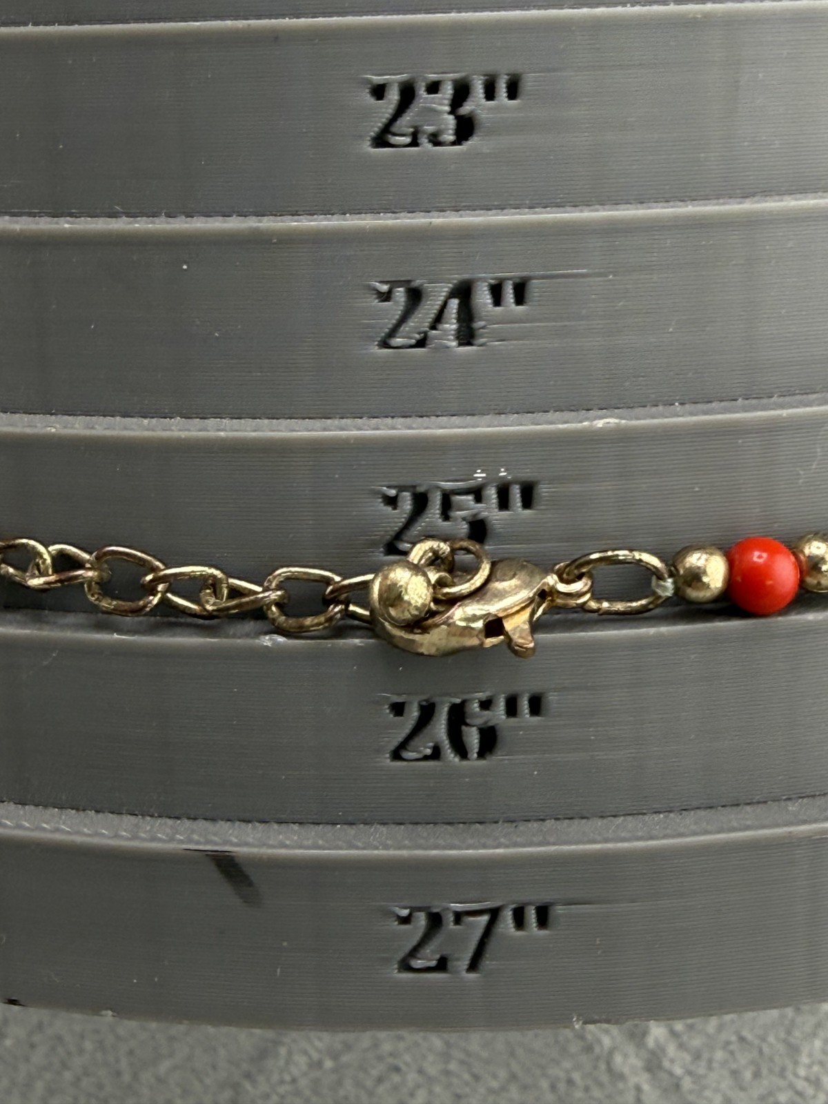 Bohemian Retro Layered Necklace Tibetan Style Red Blue Beads Gold Tone 26″