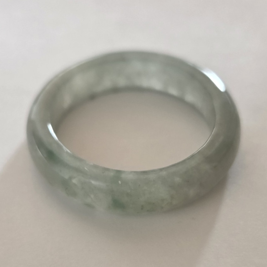 Natural Burmese Jadeite Jade A-grade Ring Size 9