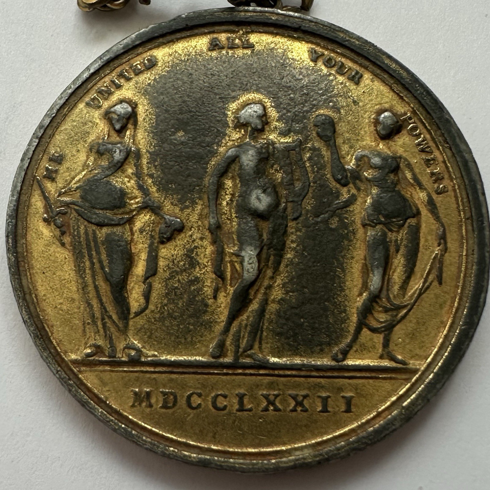 David Garrick (1717-1779) Hamlet Actor British Theatre Medal Coin Pendant Chain