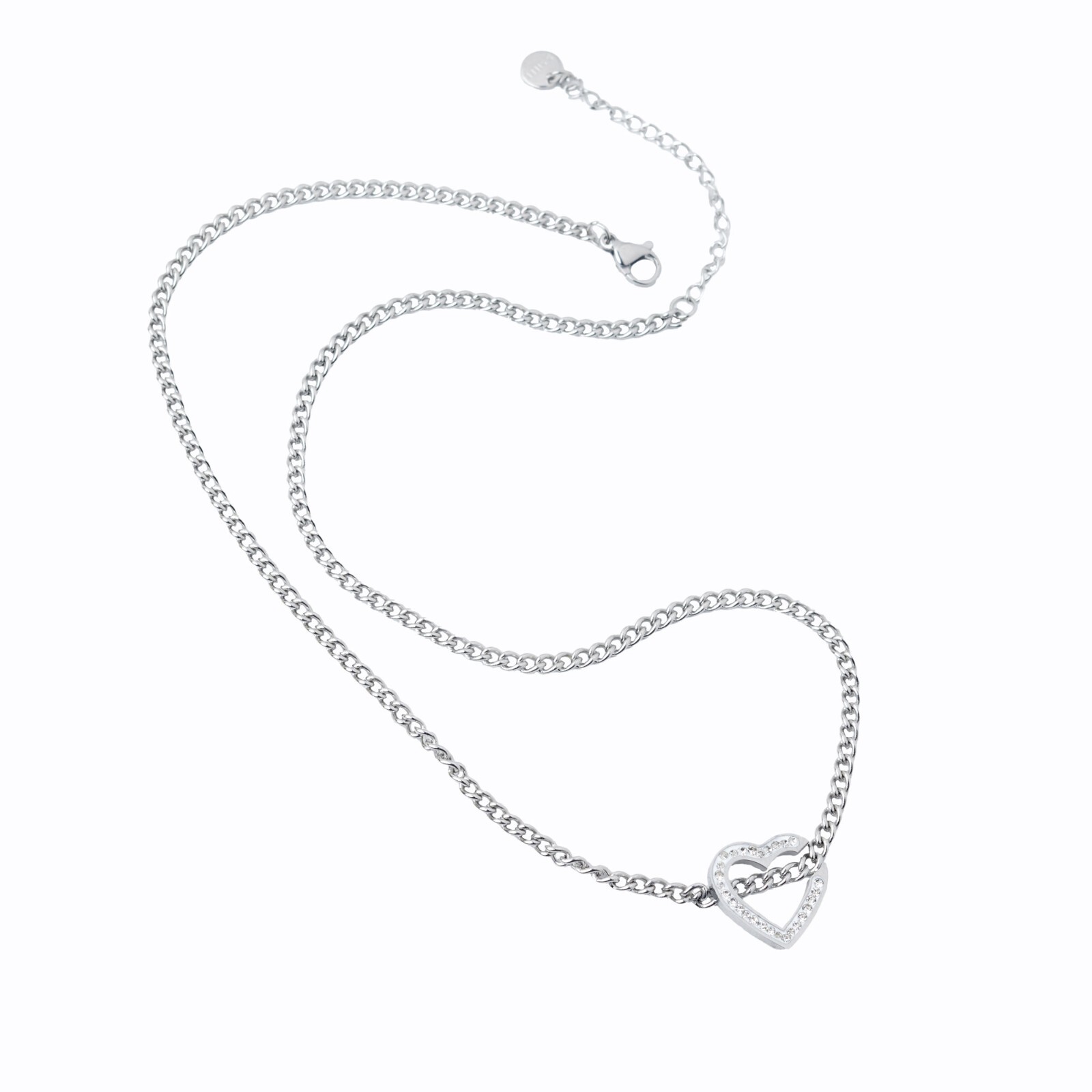 Lotu by Luxe-A-Long Pure Stainless Steel Heart Necklace for Women and Girls