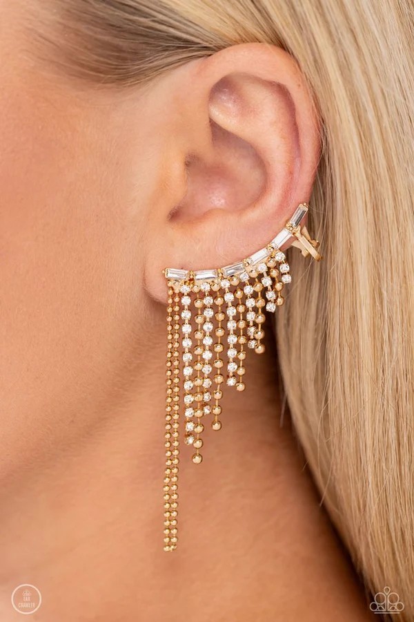 Tapered Tease Gold Ear Crowler