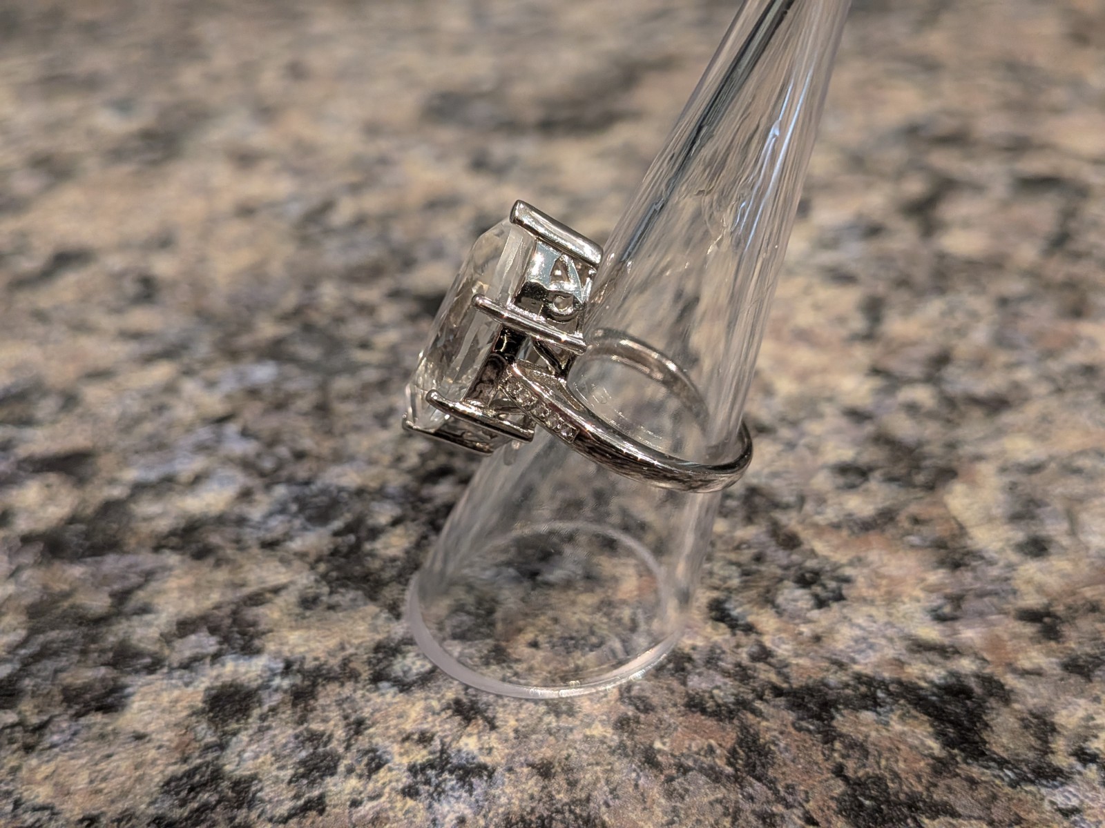 Marquise Shape CZ Ring Size 7.25