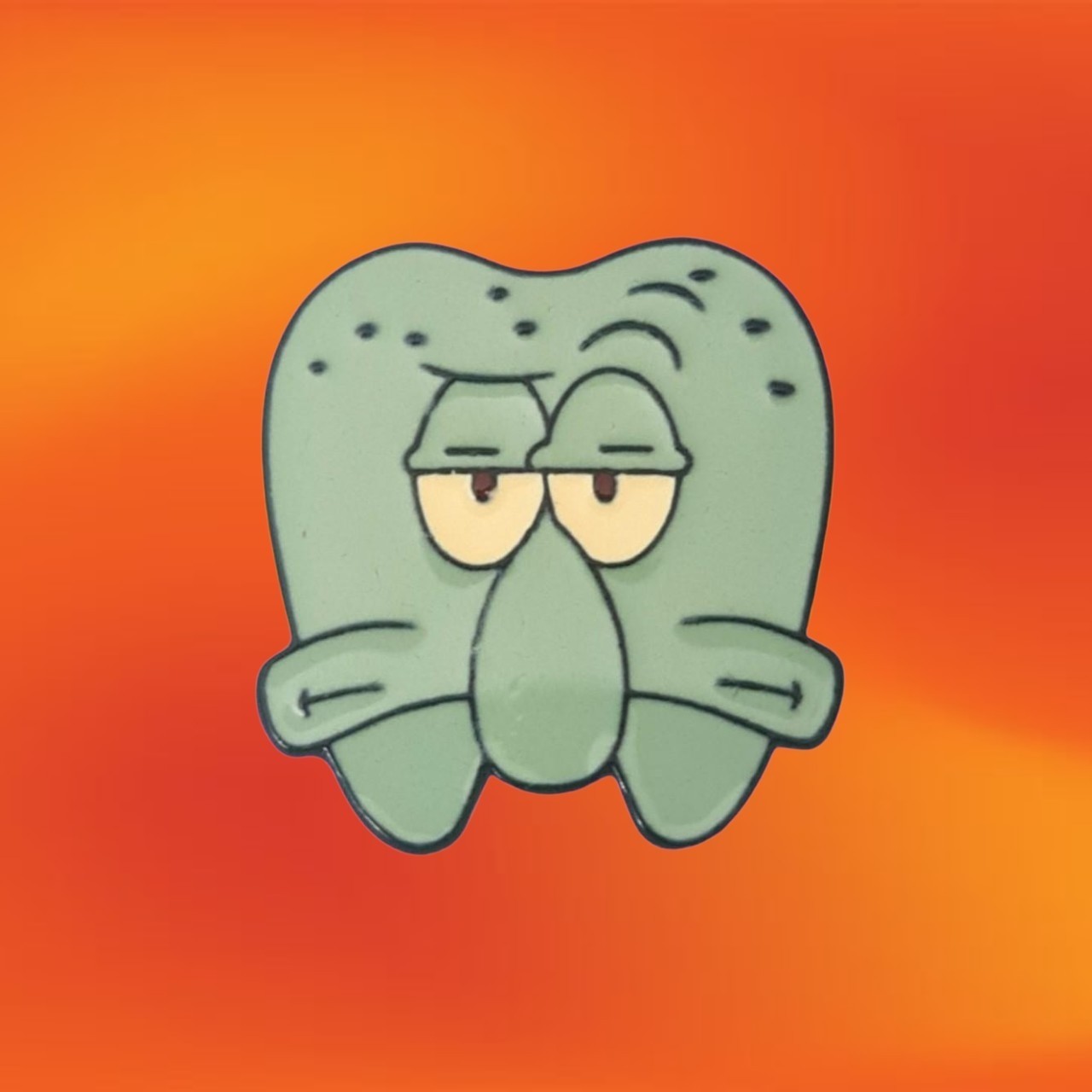 NEW Squidward Tooth Enamel Pin Brooch Badge Funny Popular Cartoon Characters AU
