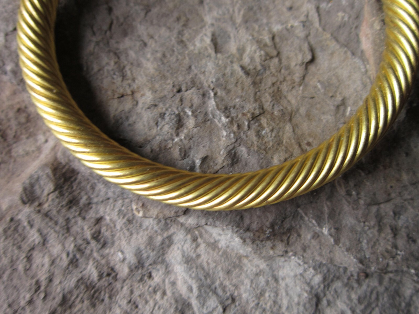 UNISEX BRASS ADJUSTABLE CUFF BRACELET – TWISTED, MEN’S, WOMEN’S, CLASSIC