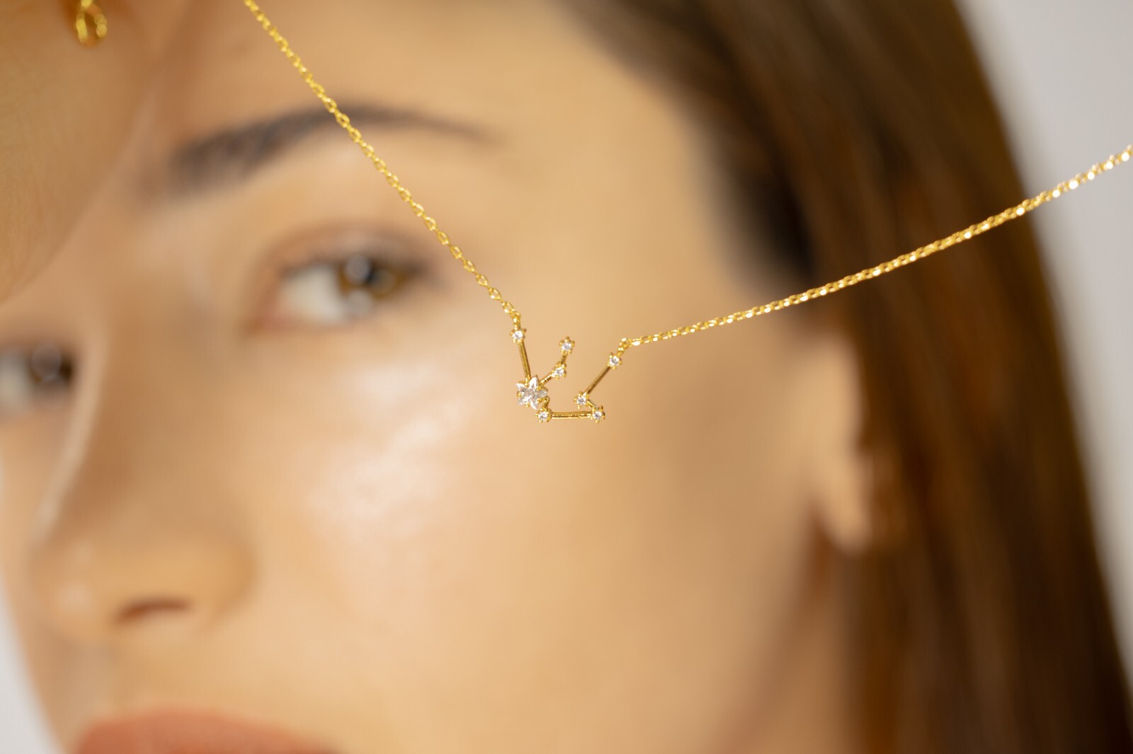 Zodiac Constellation Necklace with Crystals, Celestial Jewelry, Astrology Gift