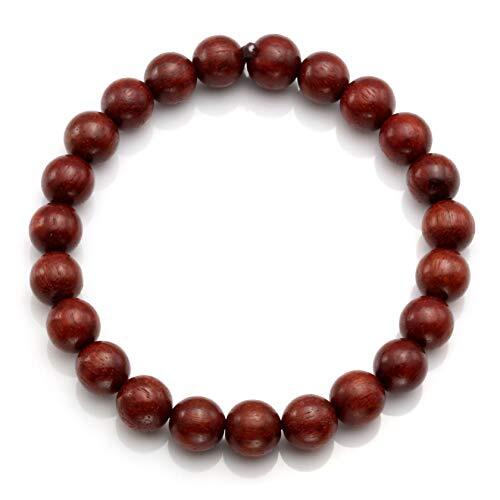 5Pcs Natural Wood Bracelets with Hematite Stone Cross Religious Tibetan A