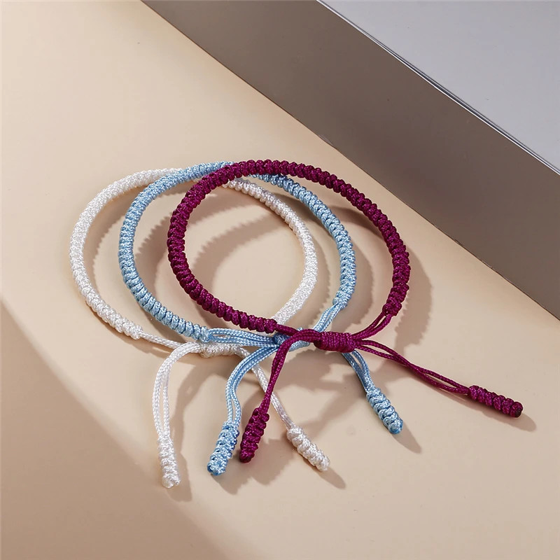 Hot Tibetan Buddhist Braided Bracelet Thread Knots Woven Red Rope Lucky Lover