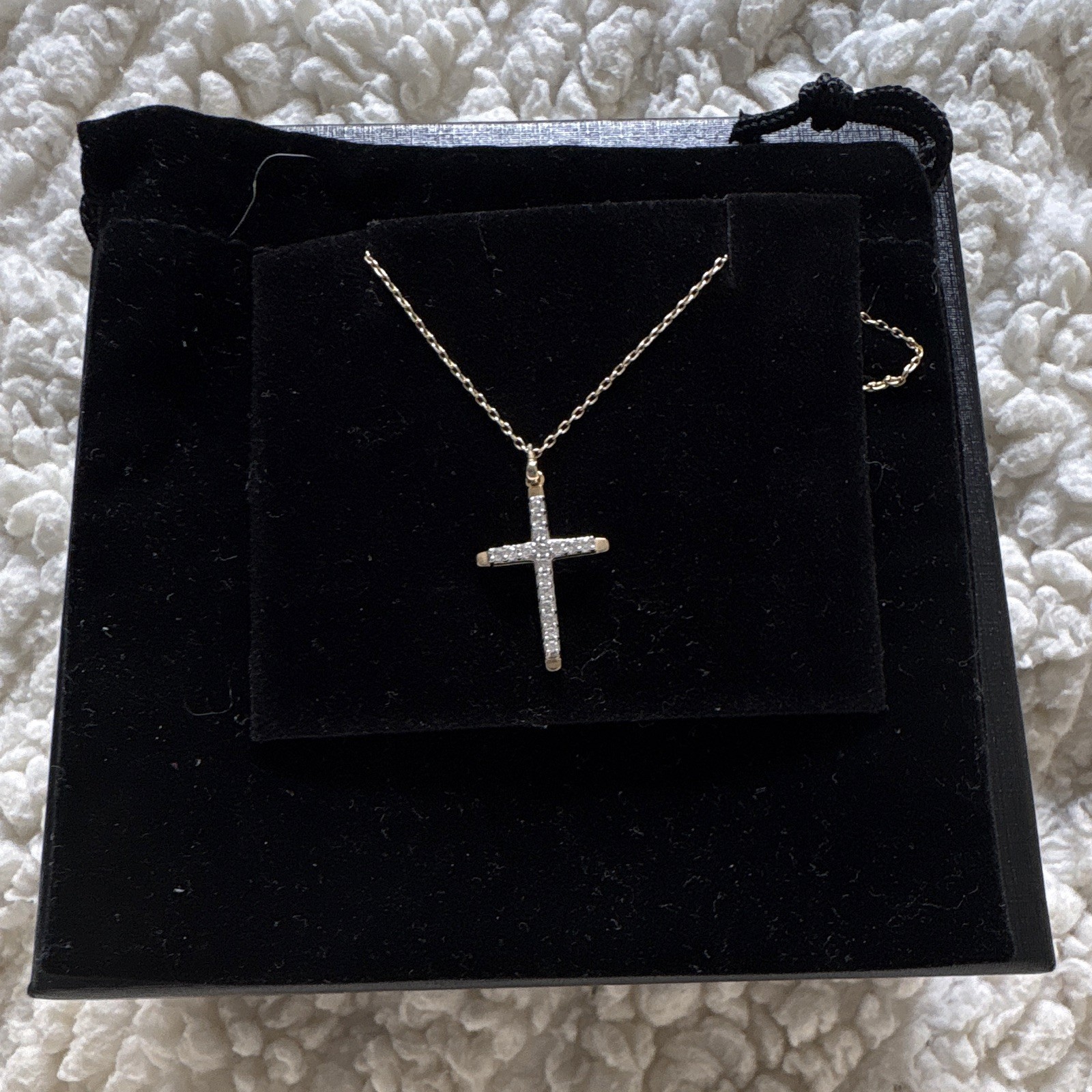 Kays Jewelry 24K Gold Cross With Diamonds