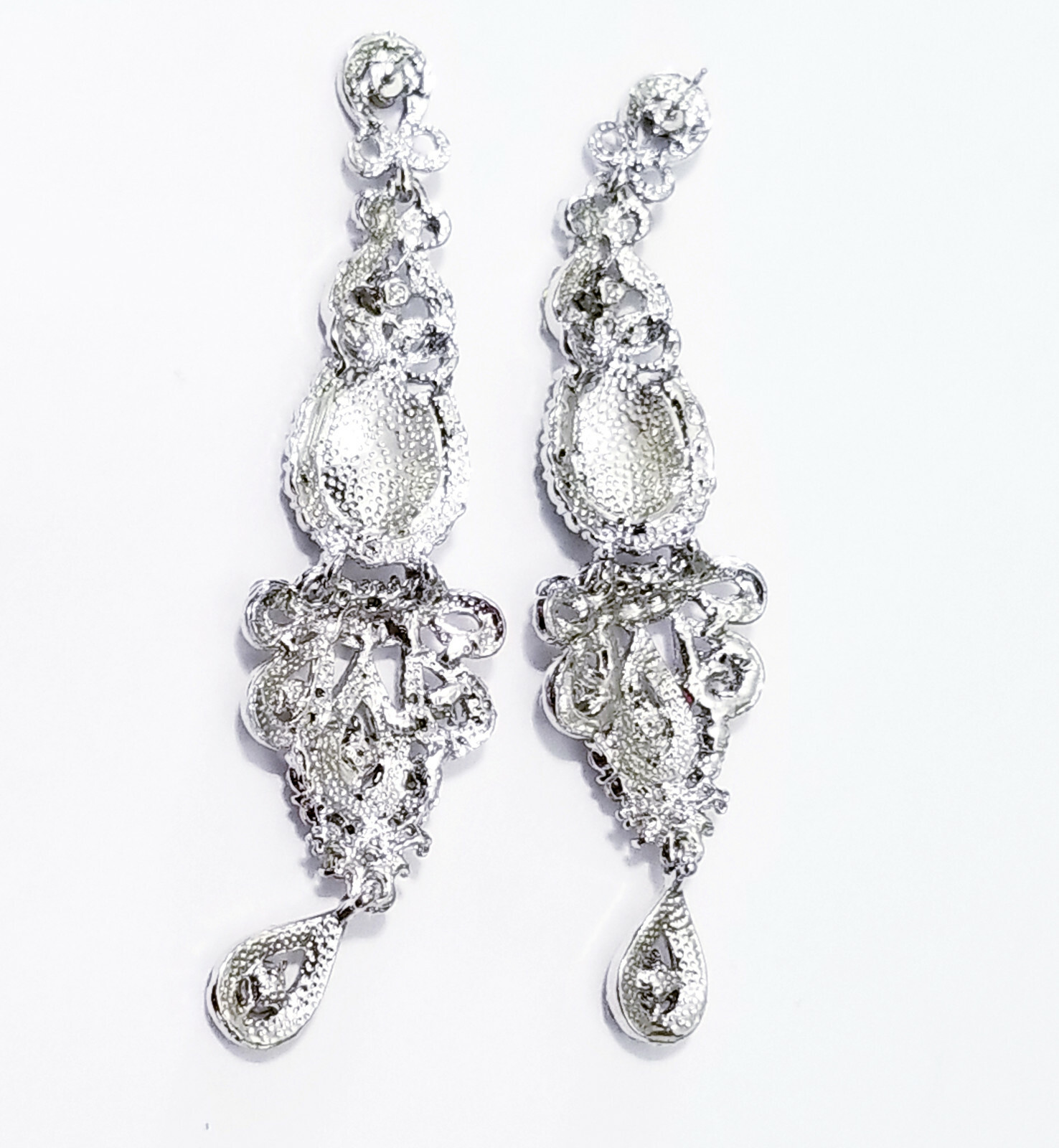 Chandelier Earrings Rhinestone Austrian Crystal 4 inch Clear