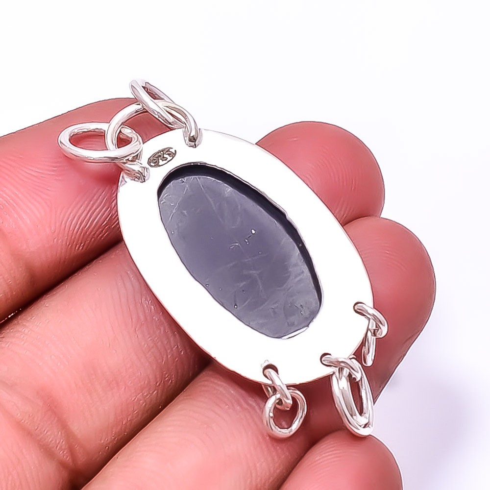 Hypersthene – Canada Handmade Gemstone 925 Sterling Silver Pendant 2.07″ P11