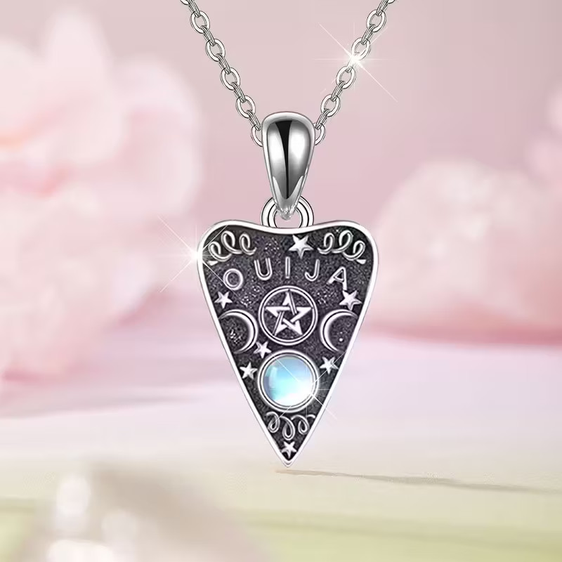 New Gothic Ouija Planchette Zinc Alloy Pendent Necklace