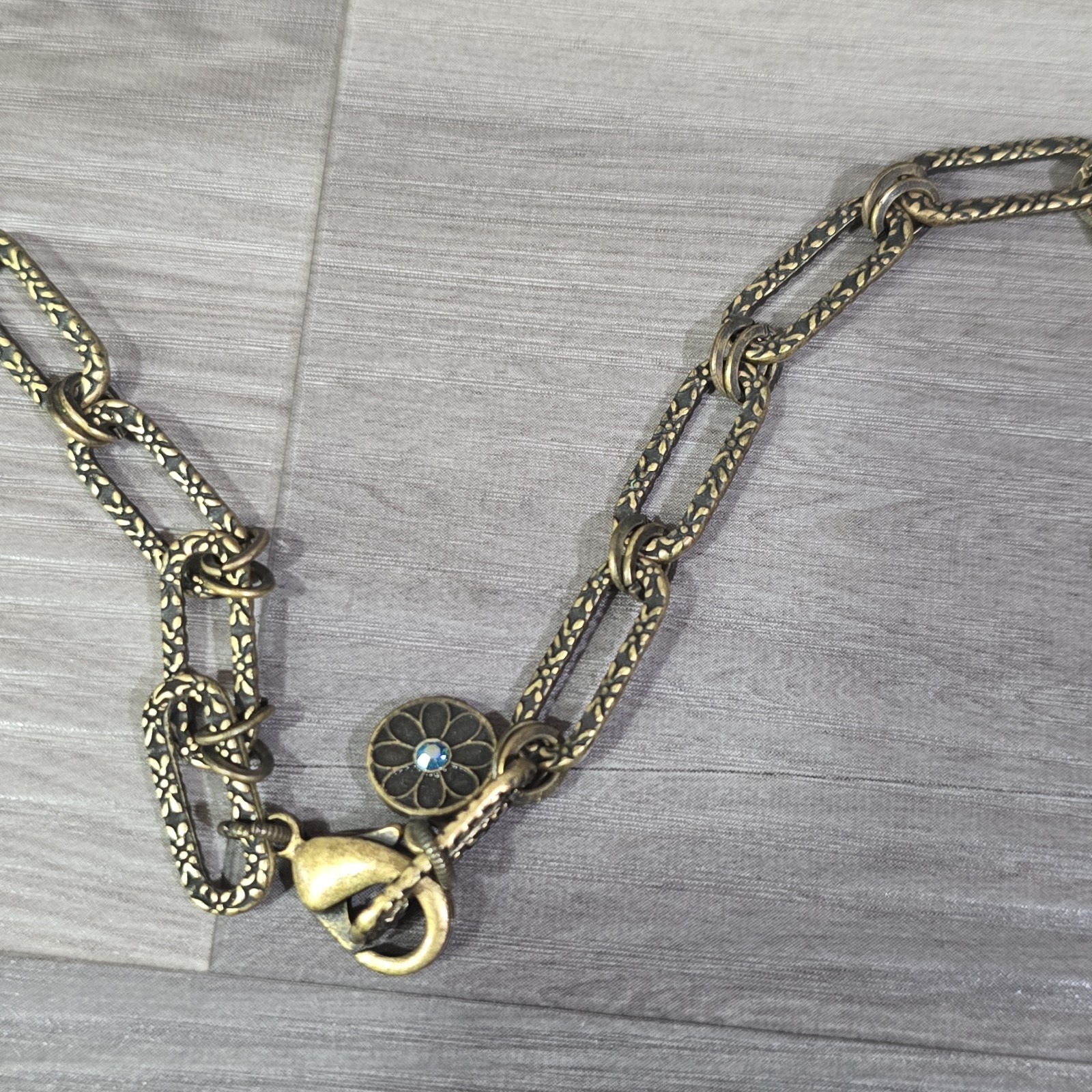 SWEET ROMANCE MILLEFIORI GLASS CIRCLE 29” NECKLACE ~~MADE IN USA~~