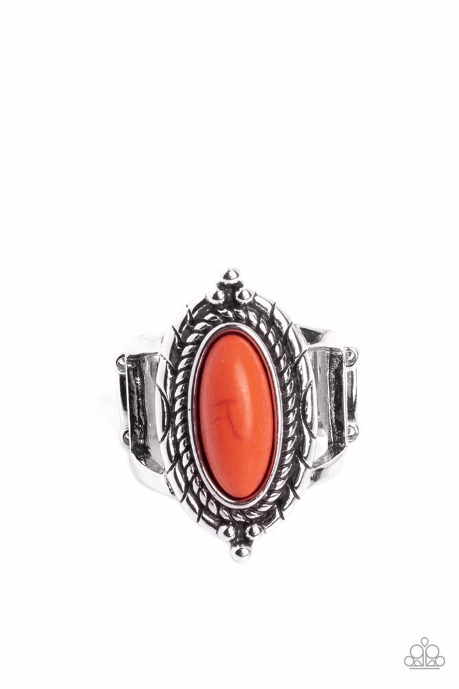 Paparazzi Jewelry Ring Mojave Metro New Costume Jewelry Orange Ring