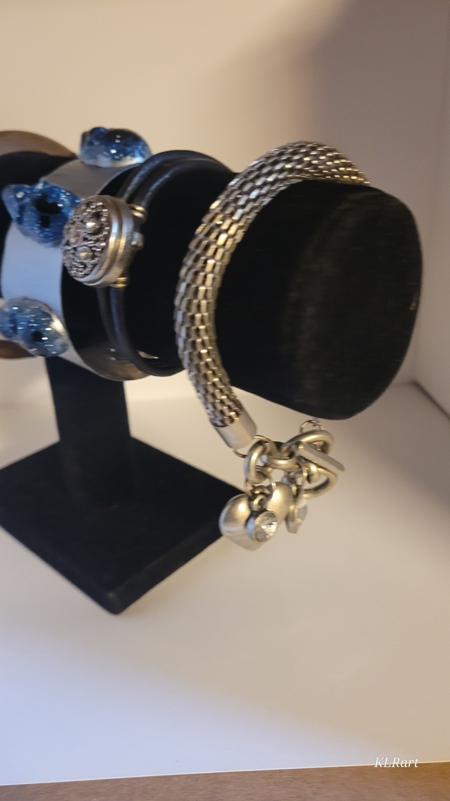 mixed metal, skulls silver acient wood bracelets bangles one size for all